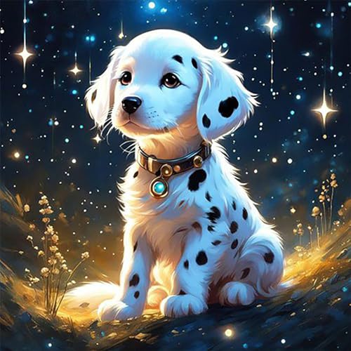 HEIBAGO Hund Diamond Painting Für Anfänger, 5D Sternenhimmel Full Drill Diamant Painting Erwachsene, DIY Cross Embroidery Diamant Kunst Sets Tier Diamond Art Bilder Für Gifts, Wanddekor 30 * 40cm HEIBAGO Hund Diamond Painting Für Anfänger, 5D Sternenhimmel Full Drill Diamant Painting Erwachsene, DIY Cross Embroidery Diamant Kunst Sets Tier Diamond Art Bilder Für Gifts, Wanddekor 30 * 40cm von HEIBAGO