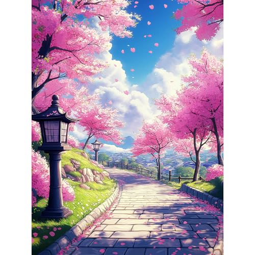 HEIBAGO Kirschblüte Baum Diamond Painting Für Anfänger, 5D Landschaft Full Drill Diamant Painting Erwachsene, DIY Cross Embroidery Diamant Kunst Sets Diamond Art Bilder Für Wanddekor 30 * 40cm HEIBAGO Kirschblüte Baum Diamond Painting Für Anfänger, 5D Landschaft Full Drill Diamant Painting Erwachsene, DIY Cross Embroidery Diamant Kunst Sets Diamond Art Bilder Für Wanddekor 30 * 40cm von HEIBAGO