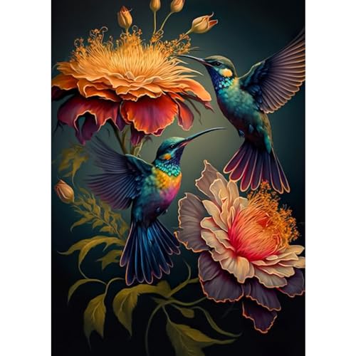 HEIBAGO Kolibri Diamond Painting, 5D Blumen Diamant Painting Bilder für Erwachsene Anf?nger, DIY Diamond Art Tiere Diamant Malerei Bilder für Home Dekor 30x40cm HEIBAGO Kolibri Diamond Painting, 5D Blumen Diamant Painting Bilder für Erwachsene Anf?nger, DIY Diamond Art Tiere Diamant Malerei Bilder für Home Dekor 30x40cm von HEIBAGO