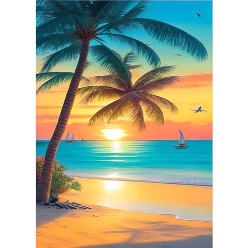 HEIBAGO Landschaft Diamond Painting Für Anfänger, 5D Sonnenuntergang Full Drill Diamant Painting Erwachsene, DIY Cross Embroidery Diamant Kunst Sets Baum Diamond Bilder Für Wanddekor 30 * 40cm HEIBAGO Landschaft Diamond Painting Für Anfänger, 5D Sonnenuntergang Full Drill Diamant Painting Erwachsene, DIY Cross Embroidery Diamant Kunst Sets Baum Diamond Bilder Für Wanddekor 30 * 40cm von HEIBAGO