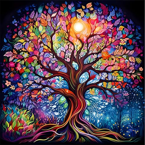 HEIBAGO Malen nach Zahlen für Erwachsene, Baum Des Lebens Ölmalerei Malen nach Zahlen Kits für Anfänger, DIY Malen nach Zahlen Leinwand Kunstbilder für Geburtstagsgeschenke,30X30cm HEIBAGO Malen nach Zahlen für Erwachsene, Baum Des Lebens Ölmalerei Malen nach Zahlen Kits für Anfänger, DIY Malen nach Zahlen Leinwand Kunstbilder für Geburtstagsgeschenke,30X30cm von HEIBAGO