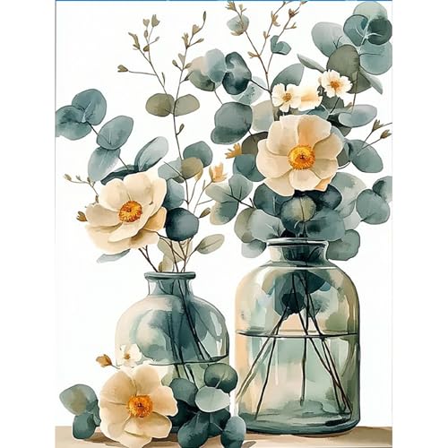 HEIBAGO Malen nach Zahlen für Erwachsene, Blume Ölmalerei Malen nach Zahlen Kits für Anfänger, DIY Malen nach Zahlen Leinwand Flasche Kunstbilder für Geburtstagsgeschenke,30X40cm HEIBAGO Malen nach Zahlen für Erwachsene, Blume Ölmalerei Malen nach Zahlen Kits für Anfänger, DIY Malen nach Zahlen Leinwand Flasche Kunstbilder für Geburtstagsgeschenke,30X40cm von HEIBAGO
