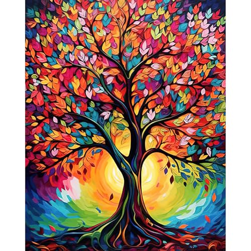 HEIBAGO Malen nach Zahlen für Erwachsene, DIY Baum des Lebens Malen nach Zahlen Bausätze, Malen nach Zahlen Bausätze für Anfänger Ölfarbe nach Zahlen Kunsthandwerk Bilder für Wanddekor 40x50cm HEIBAGO Malen nach Zahlen für Erwachsene, DIY Baum des Lebens Malen nach Zahlen Bausätze, Malen nach Zahlen Bausätze für Anfänger Ölfarbe nach Zahlen Kunsthandwerk Bilder für Wanddekor 40x50cm von HEIBAGO