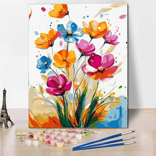 HEIBAGO Malen nach Zahlen für Erwachsene, DIY Blumen Malen nach Zahlen Bausätze, Malen nach Zahlen Bausätze für Anfänger Ölfarbe nach Zahlen Landschaft Kunsthandwerk Bilder für Wanddekor 30x40cm HEIBAGO Malen nach Zahlen für Erwachsene, DIY Blumen Malen nach Zahlen Bausätze, Malen nach Zahlen Bausätze für Anfänger Ölfarbe nach Zahlen Landschaft Kunsthandwerk Bilder für Wanddekor 30x40cm von HEIBAGO