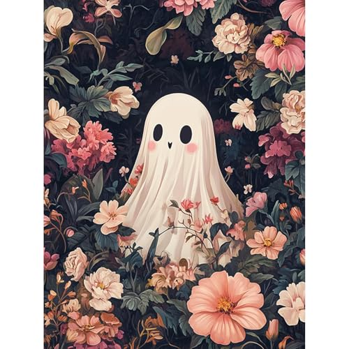 HEIBAGO Malen nach Zahlen für Erwachsene, DIY Halloween Gespenster Malen nach Zahlen Bausätze für Anfänger, Malen nach Zahlen Bausätze Ölfarbe nach Zahlen Blumen Kunsthandwerk für Wanddekor,30X40cm HEIBAGO Malen nach Zahlen für Erwachsene, DIY Halloween Gespenster Malen nach Zahlen Bausätze für Anfänger, Malen nach Zahlen Bausätze Ölfarbe nach Zahlen Blumen Kunsthandwerk für Wanddekor,30X40cm von HEIBAGO