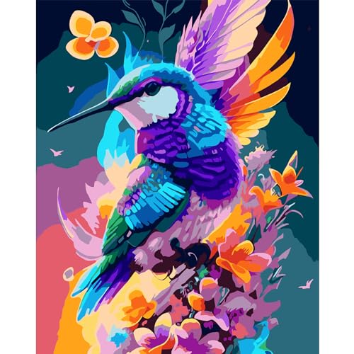 HEIBAGO Malen nach Zahlen für Erwachsene, DIY Vögel Malen nach Zahlen Bausätze für Anfänger, Malen nach Zahlen Bausätze für Anfänger Ölfarbe nach Zahlen Blumen Kunstwerk Bilder für Heimdekor, 40x50cm HEIBAGO Malen nach Zahlen für Erwachsene, DIY Vögel Malen nach Zahlen Bausätze für Anfänger, Malen nach Zahlen Bausätze für Anfänger Ölfarbe nach Zahlen Blumen Kunstwerk Bilder für Heimdekor, 40x50cm von HEIBAGO
