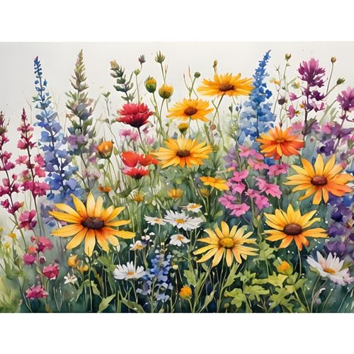 HEIBAGO Malen nach Zahlen für Erwachsene, DIY Wildblumen Malen nach Zahlen Bausätze, Malen nach Zahlen Bausätze,Ölfarbe nach Zahlen Landschaft Kunsthandwerk Bilder für Wanddekor,30X40cm HEIBAGO Malen nach Zahlen für Erwachsene, DIY Wildblumen Malen nach Zahlen Bausätze, Malen nach Zahlen Bausätze,Ölfarbe nach Zahlen Landschaft Kunsthandwerk Bilder für Wanddekor,30X40cm von HEIBAGO