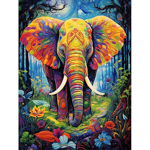 HEIBAGO Malen nach Zahlen für Erwachsene, Elefant Ölmalerei Malen nach Zahlen Kits für Anfänger, DIY Malen nach Zahlen Leinwand Tiere Kunstbilder für Geburtstagsgeschenke,30X40cm HEIBAGO Malen nach Zahlen für Erwachsene, Elefant Ölmalerei Malen nach Zahlen Kits für Anfänger, DIY Malen nach Zahlen Leinwand Tiere Kunstbilder für Geburtstagsgeschenke,30X40cm von HEIBAGO