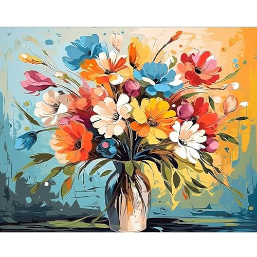 HEIBAGO Malen nach Zahlen für Erwachsene, Vase Ölmalerei Malen nach Zahlen Kits für Anfänger, DIY Malen nach Zahlen Leinwand Blumenstrauß Kunstbilder für Geburtstagsgeschenke 40x50cm HEIBAGO Malen nach Zahlen für Erwachsene, Vase Ölmalerei Malen nach Zahlen Kits für Anfänger, DIY Malen nach Zahlen Leinwand Blumenstrauß Kunstbilder für Geburtstagsgeschenke 40x50cm von HEIBAGO