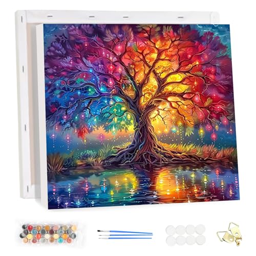 HEIBAGO Malen nach Zahlen für Erwachsene Mit Rahmen, DIY Baum des Lebens Malen nach Zahlen Kits für Anfänger, Ölmalerei Kunst Handwerk Bilder für Wanddekoration, 20x30cm HEIBAGO Malen nach Zahlen für Erwachsene Mit Rahmen, DIY Baum des Lebens Malen nach Zahlen Kits für Anfänger, Ölmalerei Kunst Handwerk Bilder für Wanddekoration, 20x30cm von HEIBAGO