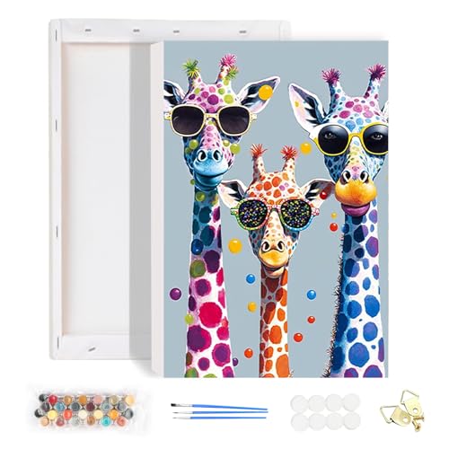 HEIBAGO Malen nach Zahlen für Erwachsene Mit Rahmen, DIY Giraffe Malen nach Zahlen Kits für Anfänger, Tier Ölmalerei Kunst Handwerk Bilder für Wanddekoration 20x30cm HEIBAGO Malen nach Zahlen für Erwachsene Mit Rahmen, DIY Giraffe Malen nach Zahlen Kits für Anfänger, Tier Ölmalerei Kunst Handwerk Bilder für Wanddekoration 20x30cm von HEIBAGO