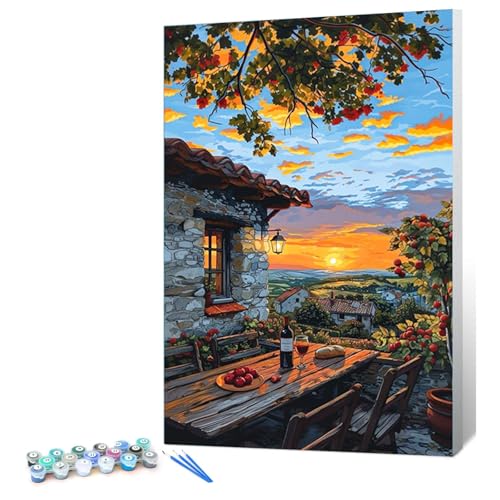 HEIBAGO Malen nach Zahlen für Erwachsene Mit Rahmen, DIY Haus Malen nach Zahlen Kits für Anfänger, Landschaft Ölmalerei Kunst Handwerk Bilder für Wanddekoration, 20x30cm HEIBAGO Malen nach Zahlen für Erwachsene Mit Rahmen, DIY Haus Malen nach Zahlen Kits für Anfänger, Landschaft Ölmalerei Kunst Handwerk Bilder für Wanddekoration, 20x30cm von HEIBAGO