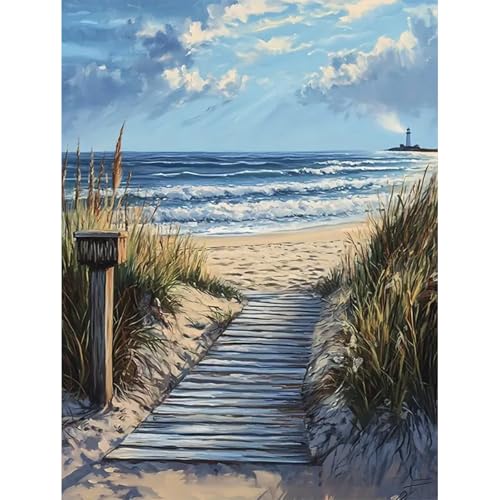 HEIBAGO Ozean Malen nach Zahlen für Erwachsene, DIY Strand Malen nach Zahlen Bausätze für Anfänger, Ölfarbe nach Zahlen Landschaft Kunsthandwerk Bilder für Wanddekor,30X40cm HEIBAGO Ozean Malen nach Zahlen für Erwachsene, DIY Strand Malen nach Zahlen Bausätze für Anfänger, Ölfarbe nach Zahlen Landschaft Kunsthandwerk Bilder für Wanddekor,30X40cm von HEIBAGO