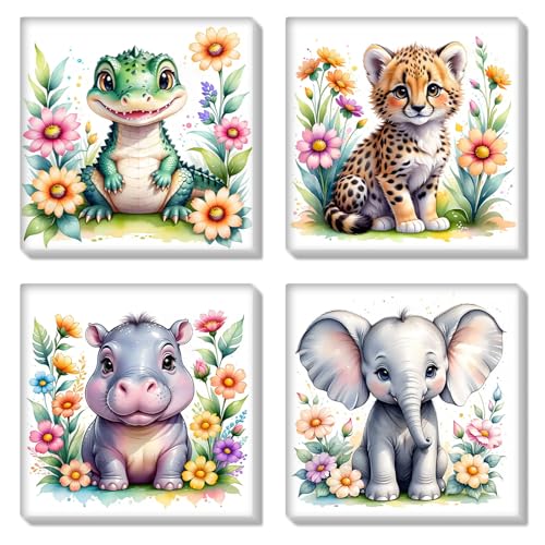 HEIBAGO Set of 4 Malen nach Zahlen für Erwachsene Mit Rahmen, DIY Tiere Malen nach Zahlen Kits für Anfänger, Blume Ölmalerei Kunst Handwerk Bilder für Wanddekoration, 8×8 inch HEIBAGO Set of 4 Malen nach Zahlen für Erwachsene Mit Rahmen, DIY Tiere Malen nach Zahlen Kits für Anfänger, Blume Ölmalerei Kunst Handwerk Bilder für Wanddekoration, 8×8 inch von HEIBAGO