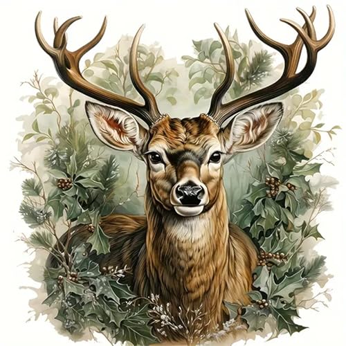 HEIBAGO Tier Malen nach Zahlen für Erwachsene, DIY Hirsch Malen nach Zahlen, Malen nach Zahlen Bausätze für Anfänger, Ölfarbe nach Zahlen Landschaft Kunsthandwerk Bilder für Wanddekor,30X40cm HEIBAGO Tier Malen nach Zahlen für Erwachsene, DIY Hirsch Malen nach Zahlen, Malen nach Zahlen Bausätze für Anfänger, Ölfarbe nach Zahlen Landschaft Kunsthandwerk Bilder für Wanddekor,30X40cm von HEIBAGO