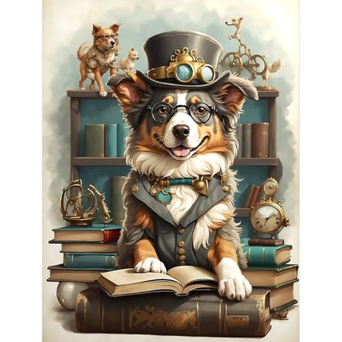 HEIBAGO Tier Malen nach Zahlen für Erwachsene, DIY Hunde Malen nach Zahlen Bausätze für Anfänger, Malen nach Zahlen Bausätze Ölfarbe nach Zahlen Buch Kunsthandwerk Bilder für Wanddekor,30X40cm HEIBAGO Tier Malen nach Zahlen für Erwachsene, DIY Hunde Malen nach Zahlen Bausätze für Anfänger, Malen nach Zahlen Bausätze Ölfarbe nach Zahlen Buch Kunsthandwerk Bilder für Wanddekor,30X40cm von HEIBAGO