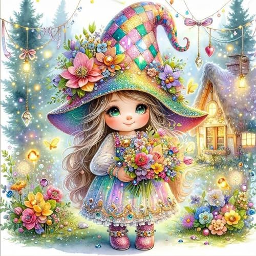 HEIBAGO Zwerge 5D Diamond Painting, Blumen Full Drill Diamant Painting Sets Für Erwachsene Anfänger, DIY Cross Embroidery Diamant Kunst Landschaft Diamond Art Bilder Für Home Wand Dekor 30 * 30cm HEIBAGO Zwerge 5D Diamond Painting, Blumen Full Drill Diamant Painting Sets Für Erwachsene Anfänger, DIY Cross Embroidery Diamant Kunst Landschaft Diamond Art Bilder Für Home Wand Dekor 30 * 30cm von HEIBAGO