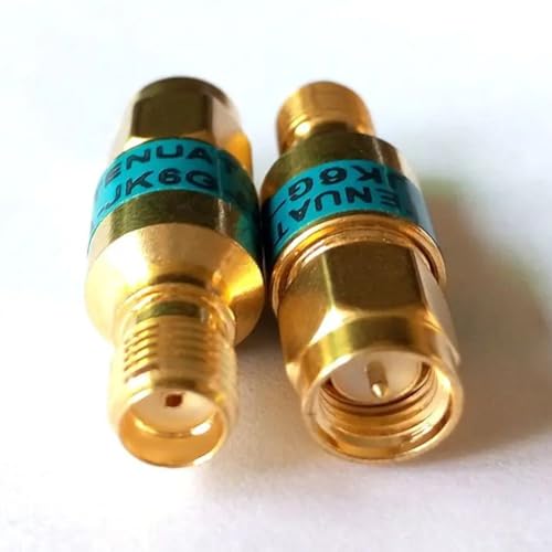 Hochwertiger SMA-Koaxial-Dämpfer für zuverlässige RF-Signalreduzierung, mit vergoldetem Kupfer-Finish (5 dB) von HEIBTENY