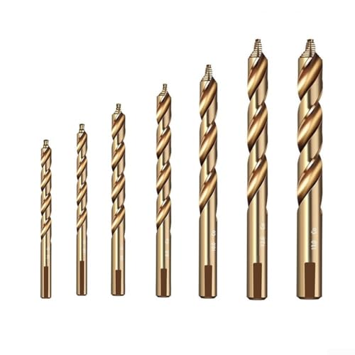 Kobalt-Stufenbohrer, 313 mm, perfekt für Edelstahl, mit dreieckigem Griff und Doppelspiralen-Design für effizientes Bohren (10,5 mm) von HEIBTENY