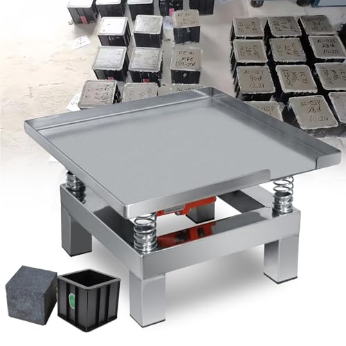 HEIHEIZI 35 x 35 cm Kleiner Beton-Rütteltisch, 3000-3600 U/min Beton-Flachplatten-Vibrationsmaschine, Prüfstand-Vibrationsplattform, Mini-Vibrator aus Edelstahl,110V HEIHEIZI 35 x 35 cm Kleiner Beton-Rütteltisch, 3000-3600 U/min Beton-Flachplatten-Vibrationsmaschine, Prüfstand-Vibrationsplattform, Mini-Vibrator aus Edelstahl,110V von HEIHEIZI