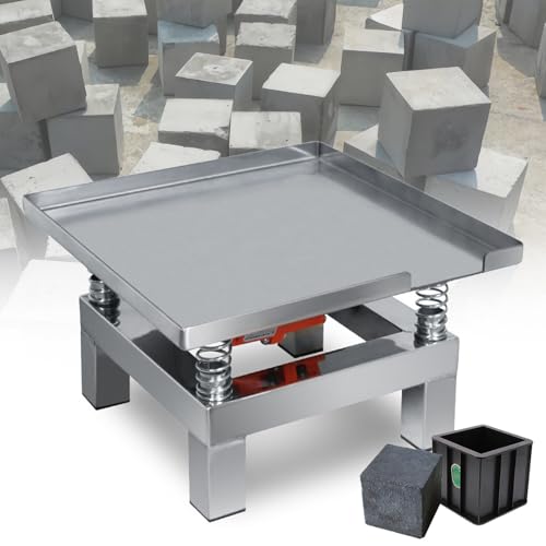 HEIHEIZI Kleiner Beton-Rütteltisch, 3000-3600 U/min Beton-Flachplatten-Rüttelmaschine, Prüfstand-Vibrationsplattform, Edelstahl-Vibrator,35 x 35 cm, zum Formen und Verdichten,110V HEIHEIZI Kleiner Beton-Rütteltisch, 3000-3600 U/min Beton-Flachplatten-Rüttelmaschine, Prüfstand-Vibrationsplattform, Edelstahl-Vibrator,35 x 35 cm, zum Formen und Verdichten,110V von HEIHEIZI