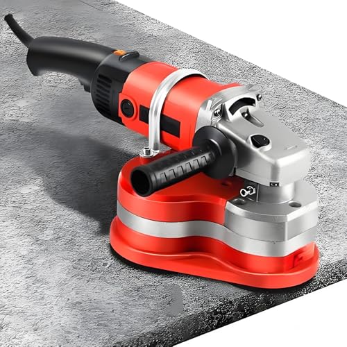 Neuauflage 4200W elektrische Diamant-Poliermaschine,Winkelschleifer/Betonschleifer/Bodenschleifmaschine-Handliche Kleinschleifmaschine 90° staubfrei und ohne tote Winkel für Schneiden,Polieren von HEIHEIZI
