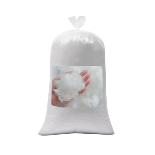 HEIMTEX Füllwatte -100% Polyesterfasern Füllmaterial - Öko-TEX Standard Füllwatte, Perfekt für Kissenfüllung, Füllmaterial, Spielzeugfüllung, Polsterung & DIY Projekte (1kg) von HEIMTEX