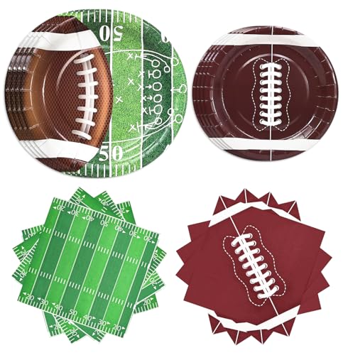 HEIPINIUYE Fußball Party Supplies Teller und Servietten Geschirr Set Fußball Thema Party Dekorationen HEIPINIUYE Fußball Party Supplies Teller und Servietten Geschirr Set Fußball Thema Party Dekorationen von HEIPINIUYE
