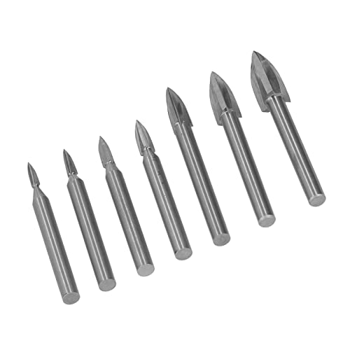 Gravurbohrer, 7-teilig, Gravur, Bohrer, 6 mm, Schaft mit hoher Geschwindigkeit, aus Stahl, Skulptur, Werkzeug die Holzbearbeitung Gravurbohrer, 7-teilig, Gravur, Bohrer, 6 mm, Schaft mit hoher Geschwindigkeit, aus Stahl, Skulptur, Werkzeug die Holzbearbeitung von HEITIGN