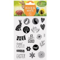 34 HEITMANN Eierfarben Aufkleber Black & White Ostern von HEITMANN Eierfarben