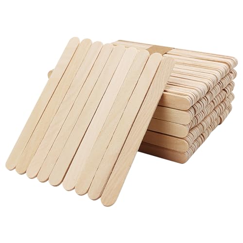 HEIYUET 1000 Stück Holzspachtel zum Basteln, 114x10x2 mm Eisstiele Holz zum Backen Eisstäbe Holzeisstiele, Popsicle Sticks Eisstäbchen Holzstäbchen für Eis, Wachsen, DIY Bastelprojekt HEIYUET 1000 Stück Holzspachtel zum Basteln, 114x10x2 mm Eisstiele Holz zum Backen Eisstäbe Holzeisstiele, Popsicle Sticks Eisstäbchen Holzstäbchen für Eis, Wachsen, DIY Bastelprojekt von HEIYUET