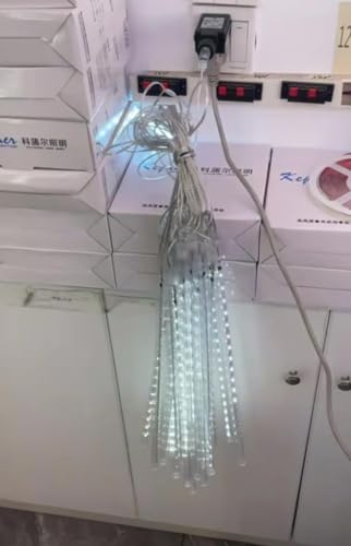 Weihnachtsbeleuchtung Außen,24 Röhren 40 CM 864 LEDs eiszapfen lichterkette außen,Wasserdichte Fallende Regen Lichter für Weihnachtsdekoration Halloween Party Festival,Weihnachtsdeko Aussen Weiß Weihnachtsbeleuchtung Außen,24 Röhren 40 CM 864 LEDs eiszapfen lichterkette außen,Wasserdichte Fallende Regen Lichter für Weihnachtsdekoration Halloween Party Festival,Weihnachtsdeko Aussen Weiß von HEKEXIN