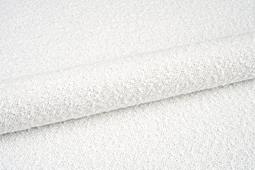 HEKO PANELS Colin Bouclé Frottier-Velours Schwer Entflammbar Polsterstoff mit Effektgarn Weiß HEKO PANELS Colin Bouclé Frottier-Velours Schwer Entflammbar Polsterstoff mit Effektgarn Weiß von HEKO PANELS