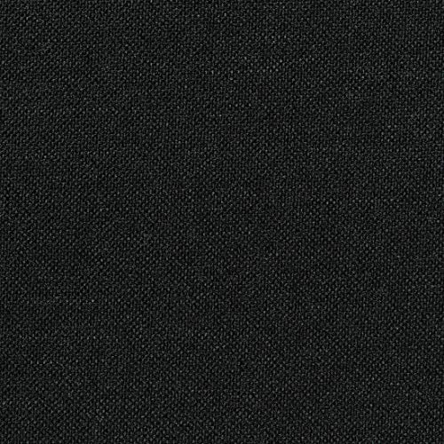 HEKO PANELS Meriva Polsterstoff Möbelstoff Meterware - z.B. Stoff für Stühle oder Eckbank Bezug - Schwarz von HEKO PANELS