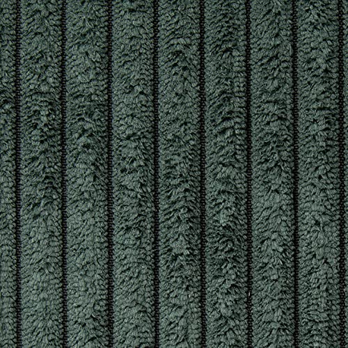 Heko Panels Murano Polsterstoff Cord-Optik Meterware Stoff zum Nähen Möbelstoff Abriebfestigkeit 35000 Zyklen Musterstück 5 x 5 cm Grün von HEKO PANELS
