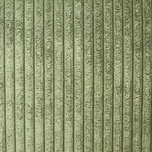 Heko Panels Murano Polsterstoff Cord-Optik Meterware Stoff zum Nähen Möbelstoff Abriebfestigkeit 35000 Zyklen 100 x 142 cm Pistaziengrün von HEKO PANELS
