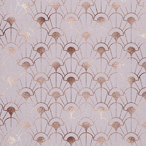 HEKO PANELS Oxford Wasserdichte Meterware Canvas Polyester Stoff Zum Nähen, Möbel- und Dekostoffe, Handwerken, Wasserabweisend, Blickdicht, Art Deco Rosegold, 5 Meter 155 x 500 cm von HEKO PANELS