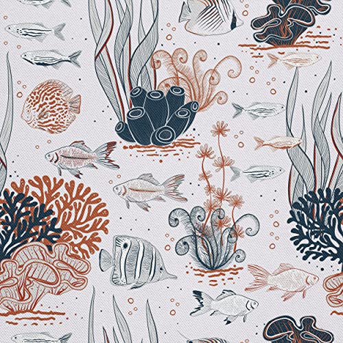 HEKO PANELS Oxford Wasserdichte Meterware Canvas-Stoff Polyester Zum Nähen Dekostoffe Wasserabweisend Blickdicht Fische Korallenriff 5 Meter 155 x 500 cm HEKO PANELS Oxford Wasserdichte Meterware Canvas-Stoff Polyester Zum Nähen Dekostoffe Wasserabweisend Blickdicht Fische Korallenriff 5 Meter 155 x 500 cm von HEKO PANELS