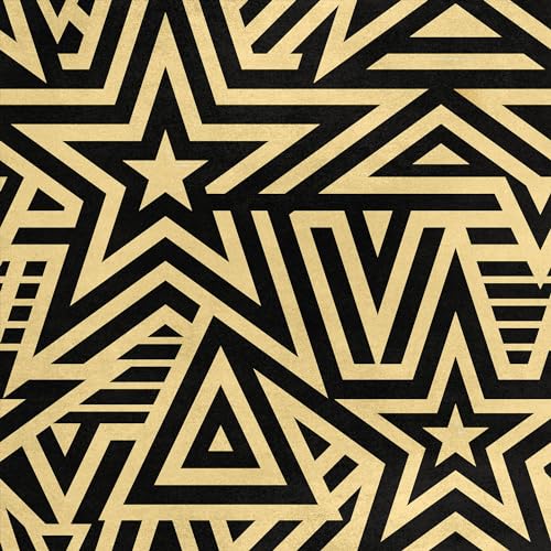 HEKO PANELS Samt Stoff Meterware Dekostoff Bedruckt Möbelstoff Polsterstoff Samtstoff Velvet Polyester Stoffe Zum Nähen Wasserabweisend Royal Geometrisches Muster 140 x 100 cm RDX112 von HEKO PANELS
