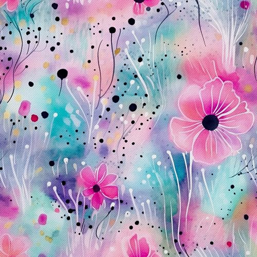 HEKO PANELS Stoff Oxford Wasserdichte Meterware Canvas-Stoff Polyester Nähstoff Dekostoffe Handwerken Wasserabweisend Blickdicht Blumenmuster Blumen Aquarell Wasserfarbe 1 Meter 155 x 100 cm DX2046 HEKO PANELS Stoff Oxford Wasserdichte Meterware Canvas-Stoff Polyester Nähstoff Dekostoffe Handwerken Wasserabweisend Blickdicht Blumenmuster Blumen Aquarell Wasserfarbe 1 Meter 155 x 100 cm DX2046 von HEKO PANELS