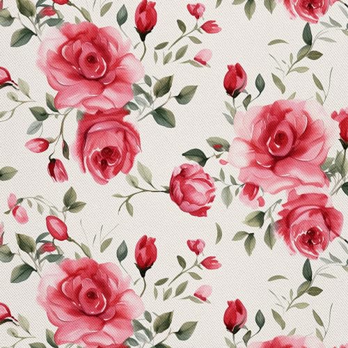 HEKO PANELS Stoff Oxford Wasserdichte Meterware Canvas-Stoff Polyester Nähstoff Dekostoffe Handwerken Wasserabweisend Blickdicht Rosen Blumen Aquarell Wasserfarbe 1 Meter 155 x 100 cm DX2551 HEKO PANELS Stoff Oxford Wasserdichte Meterware Canvas-Stoff Polyester Nähstoff Dekostoffe Handwerken Wasserabweisend Blickdicht Rosen Blumen Aquarell Wasserfarbe 1 Meter 155 x 100 cm DX2551 von HEKO PANELS