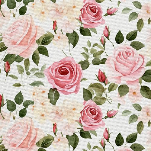 HEKO PANELS Stoff Oxford Wasserdichte Meterware Canvas-Stoff Polyester Nähstoff Dekostoffe Handwerken Wasserabweisend Blickdicht Rosen Blumen Aquarell Wasserfarbe 1 Meter 155 x 100 cm DX2841 HEKO PANELS Stoff Oxford Wasserdichte Meterware Canvas-Stoff Polyester Nähstoff Dekostoffe Handwerken Wasserabweisend Blickdicht Rosen Blumen Aquarell Wasserfarbe 1 Meter 155 x 100 cm DX2841 von HEKO PANELS