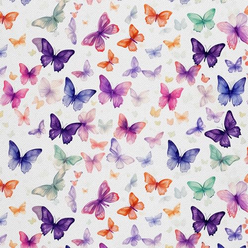 HEKO PANELS Stoff Oxford Wasserdichte Meterware Canvas-Stoff Polyester Nähstoff Dekostoffe Handwerken Wasserabweisend Blickdicht Schmetterlinge Aquarell Wasserfarbe 2 Meter 155 x 200 cm DX2812 HEKO PANELS Stoff Oxford Wasserdichte Meterware Canvas-Stoff Polyester Nähstoff Dekostoffe Handwerken Wasserabweisend Blickdicht Schmetterlinge Aquarell Wasserfarbe 2 Meter 155 x 200 cm DX2812 von HEKO PANELS