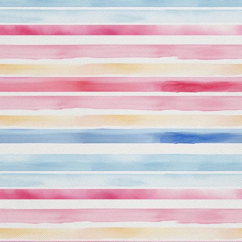 HEKO PANELS Stoff Oxford Wasserdichte Meterware Canvas-Stoff Polyester Nähstoff Dekostoffe Handwerken Wasserabweisend Blickdicht Streifen Bunt Aquarell Wasserfarbe 3 Meter 155 x 300 cm DX2593 von HEKO PANELS