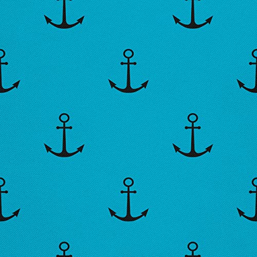 HEKO PANELS Stoff Oxford Wasserdichte Meterware Canvas-Stoff Polyester Stoff Zum Nähen Nähstoffe Dekostoffe Wasserabweisend Blickdicht Anker 3 Meter 155 x 300 cm von HEKO PANELS