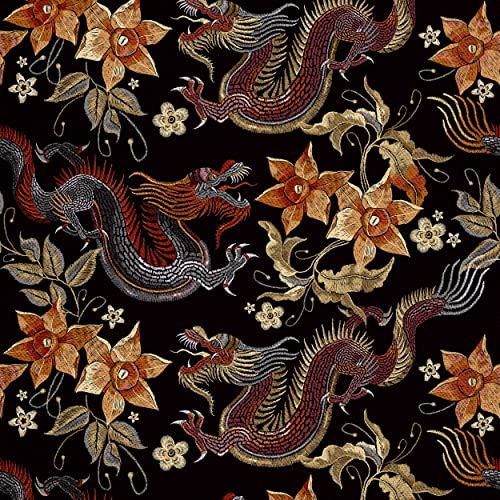HEKO PANELS Stoff Oxford Wasserdichte Meterware Canvas-Stoff Polyester Stoff Zum Nähen Nähstoffe Dekostoffe Wasserabweisend Blickdicht Drachen Oriental 3 Meter 155 x 300 cm HEKO PANELS Stoff Oxford Wasserdichte Meterware Canvas-Stoff Polyester Stoff Zum Nähen Nähstoffe Dekostoffe Wasserabweisend Blickdicht Drachen Oriental 3 Meter 155 x 300 cm von HEKO PANELS