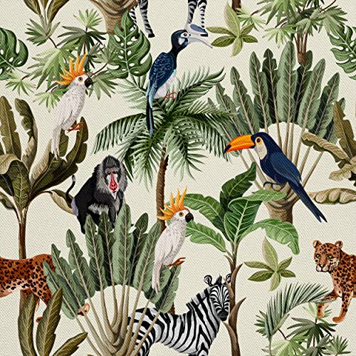 HEKO PANELS Stoff Oxford Wasserdichte Meterware Canvas-Stoff Polyester Stoff Zum Nähen Nähstoffe Dekostoffe Wasserabweisend Blickdicht Exotische Tiere 3 Meter 155 x 300 cm, DR084/3mb HEKO PANELS Stoff Oxford Wasserdichte Meterware Canvas-Stoff Polyester Stoff Zum Nähen Nähstoffe Dekostoffe Wasserabweisend Blickdicht Exotische Tiere 3 Meter 155 x 300 cm, DR084/3mb von HEKO PANELS