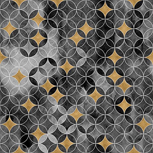 HEKO PANELS Stoff Oxford Wasserdichte Meterware Canvas-Stoff Polyester Stoff Zum Nähen Nähstoffe Dekostoffe Wasserabweisend Blickdicht Geometrisches Muster 1 Meter 155 x 100 cm von HEKO PANELS