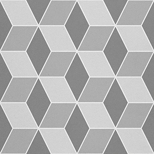 HEKO PANELS Stoff Oxford Wasserdichte Meterware Canvas-Stoff Polyester Stoff Zum Nähen Nähstoffe Dekostoffe Wasserabweisend Blickdicht Geometrisches Muster 1 Meter 155 x 100 cm von HEKO PANELS