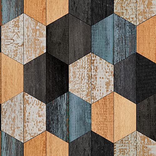 HEKO PANELS Stoff Oxford Wasserdichte Meterware Canvas-Stoff Polyester Stoff Zum Nähen Nähstoffe Dekostoffe Wasserabweisend Blickdicht Geometrisches Muster 1 Meter 155 x 100 cm von HEKO PANELS